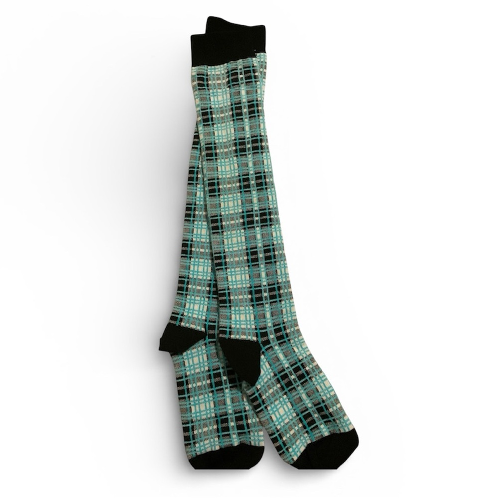 Burberry Black and Green Plaid Men's Socks